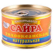 Сайра натуральная с добавлением масла, 240 г