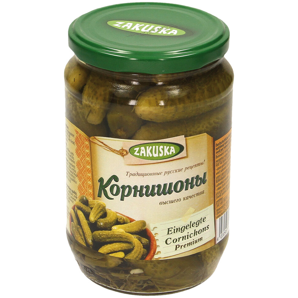 Огурцы "Корнишоны", 680 г