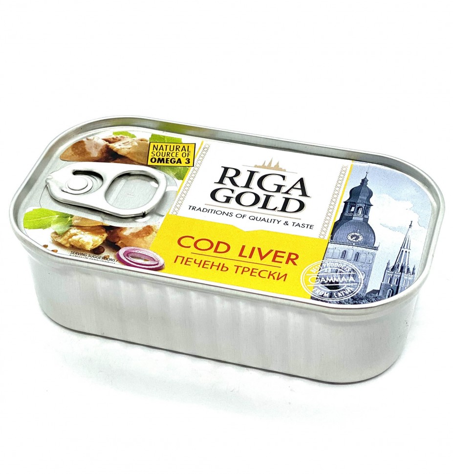 Печень трески "Riga Gold" 121 г