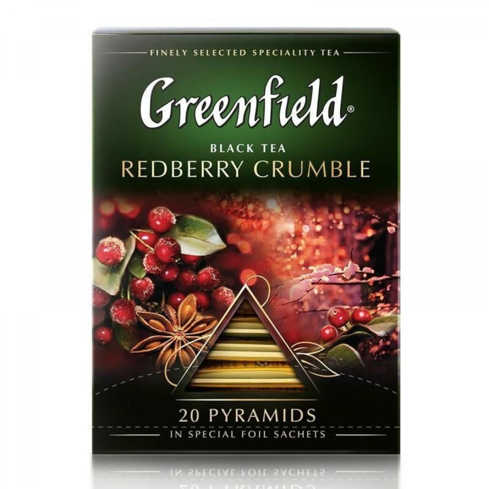 чай черный grape redberry crumble 20 пирамидок