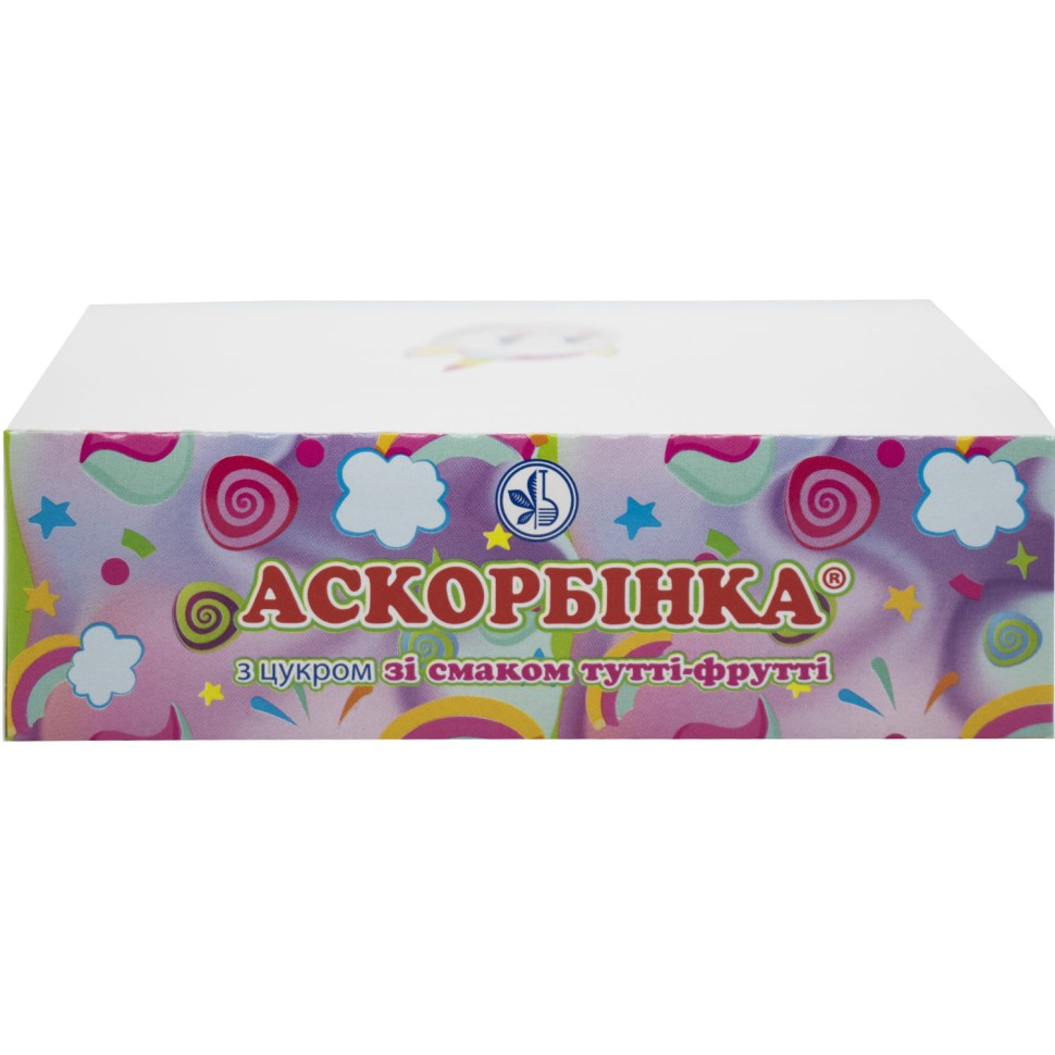 Аскорбинка-КВ со вкусом тутти-фрутти таблетки по 25 мг