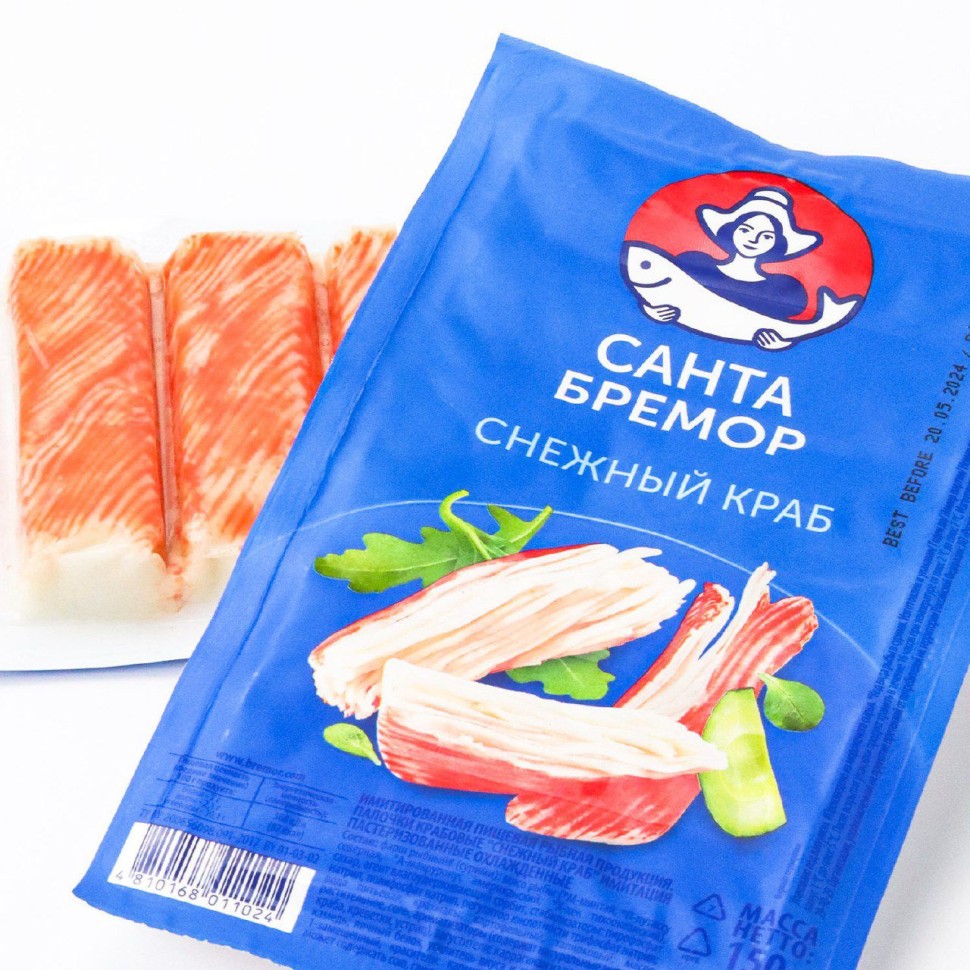 Палочки крабовые Снежный краб охлажденные 150г