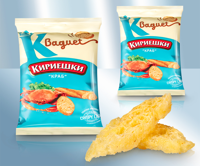 Сухарики "Кириешки" со вкусом краба, 50 г