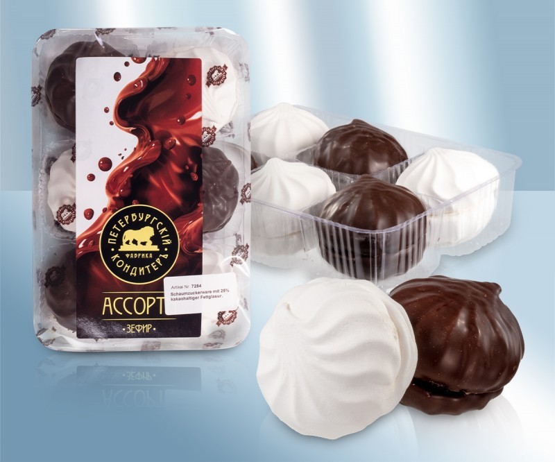 Зефир "Ассорти" в шоколадной глазури, 350 г