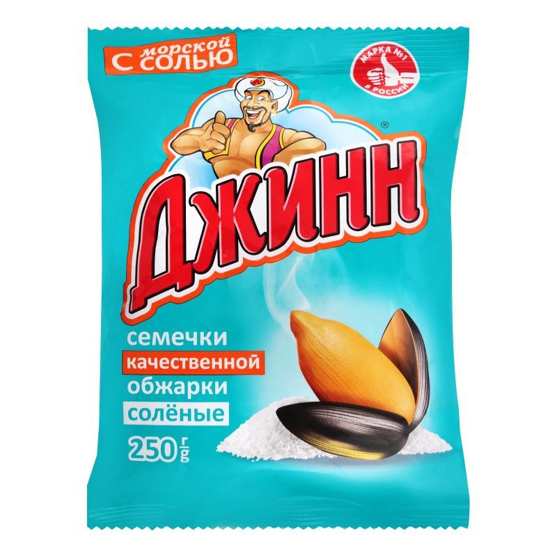 Семечки Джинн жареные с морской солью 250 г