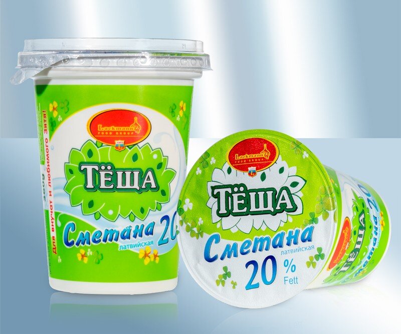 Сметана "Тёща" 20% жирность, 360 г