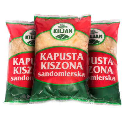 Comida russa. Repolho fermentado com cenoura, 500 g
