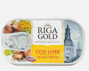 Hígado de bacalao “Riga Gold” 120g