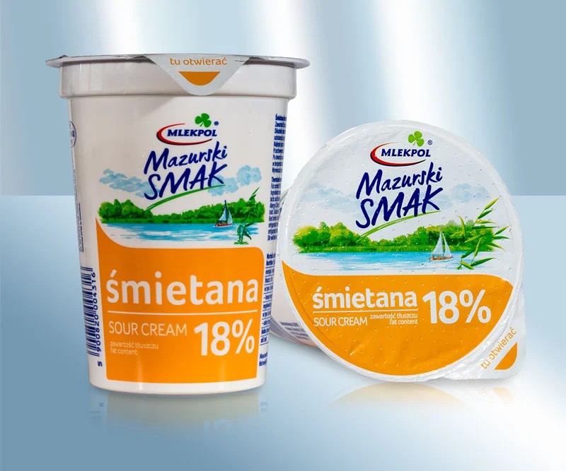 Crema agria Mazurski Smak 18% 400g