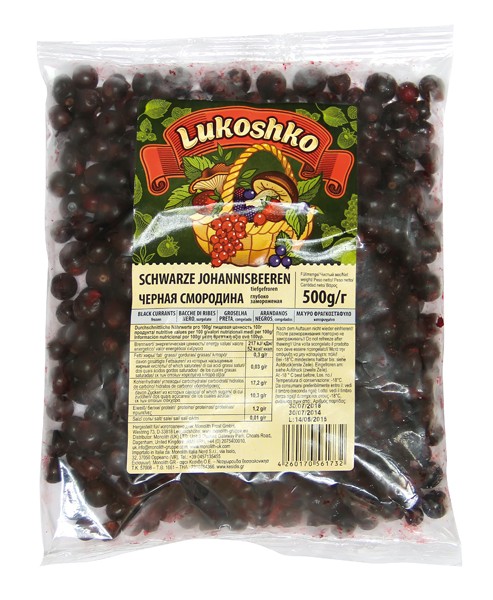 Черная смородина замороженая, 500 г