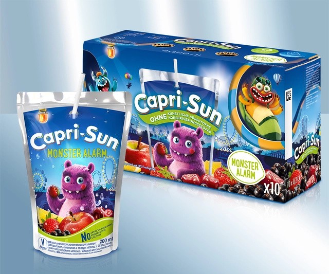 Bebida carbonatada "Capri-Sun", Monster Alarm, 200 ml