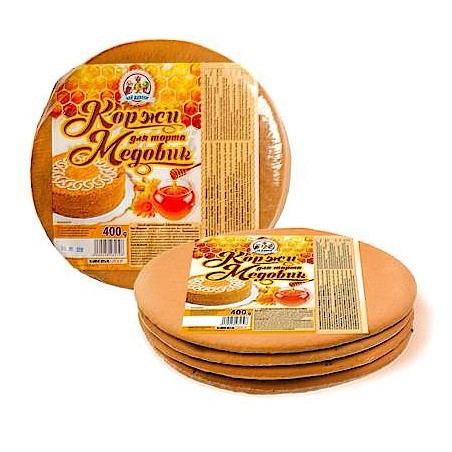 Коржи для торта Медовик 400г