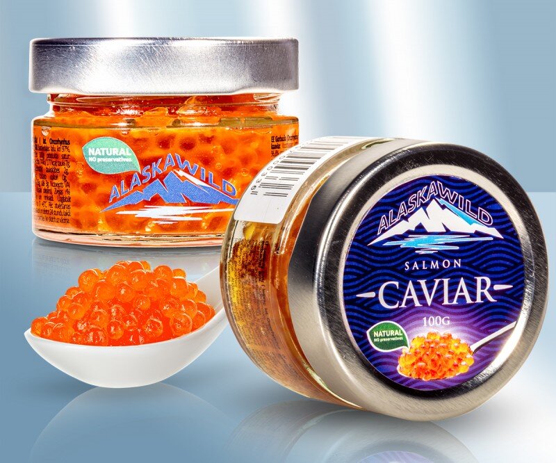 Икра горбуша с стекле, 100 г