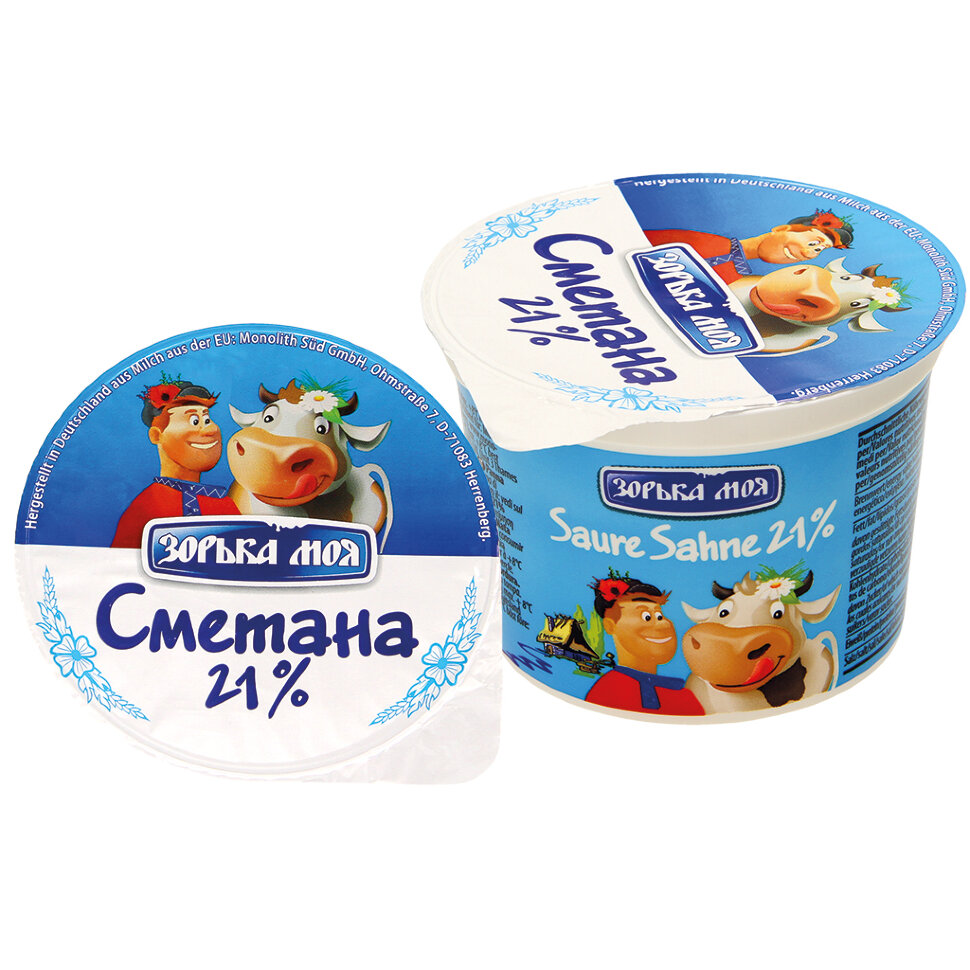 Сметана "Зірка моя" 21% жирності, 250 г