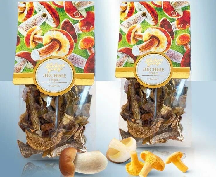 Setas del bosque, secas (setas de álamo temblón, setas boletus, setas), 30 g