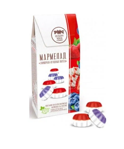 Мармелад сливочно ягодные вкусы 250гр