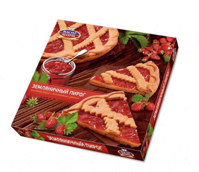 Doce russo. Torta "Master deserta" com morango, 430 g