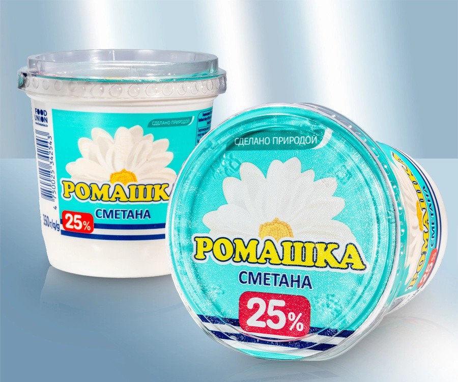 Сметана 25% жир.320г