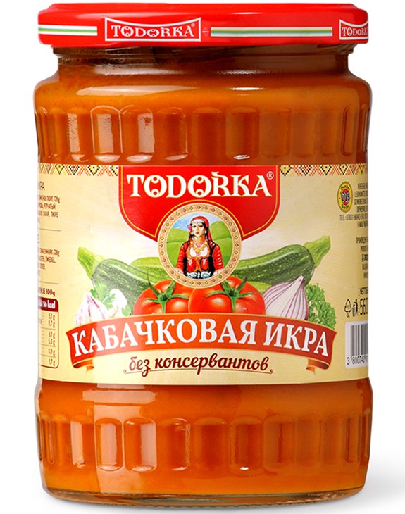 Ікра кабачкова без консеру. Тодорка Дероні, 560 г