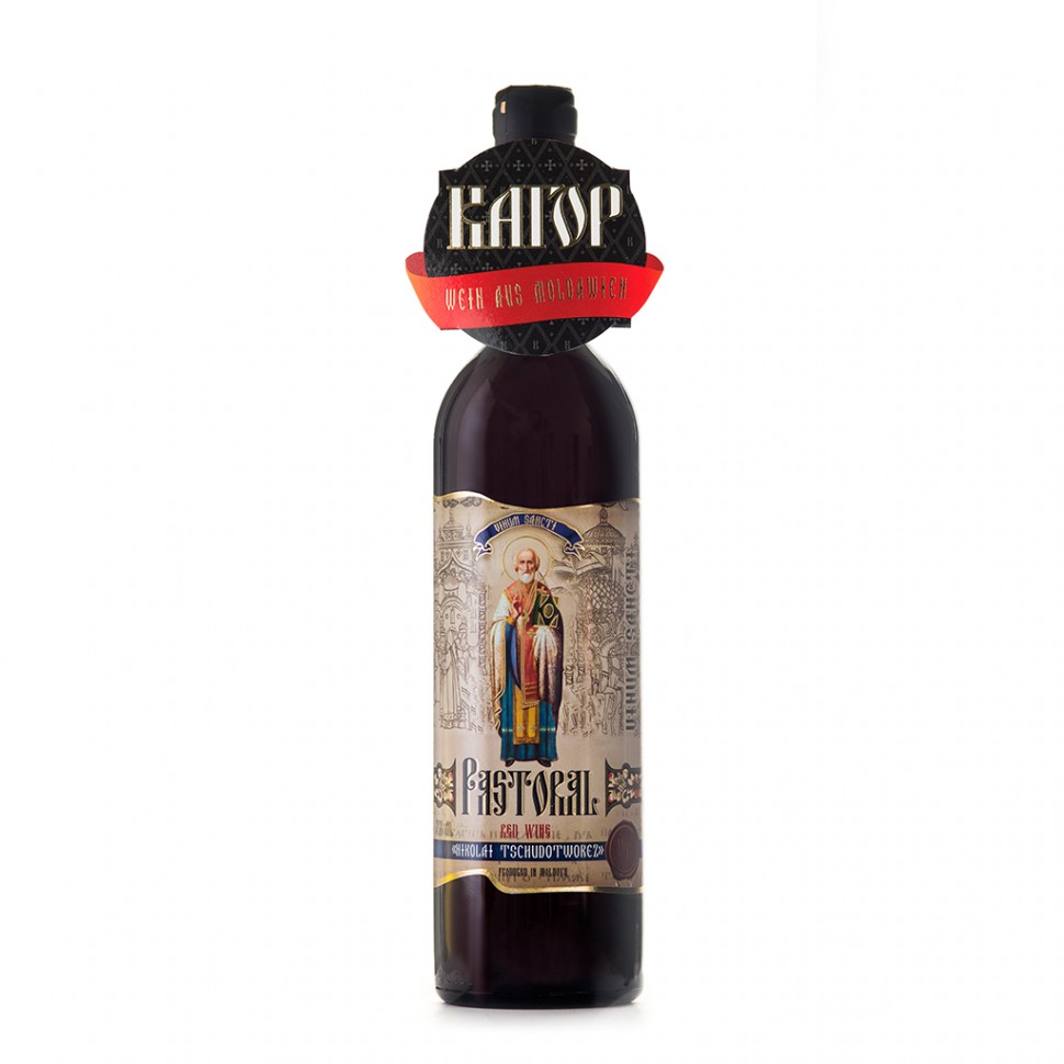 Vino tinto "Nikolay the Wonderworker", semidulce, 13% alc. 0,75 litros