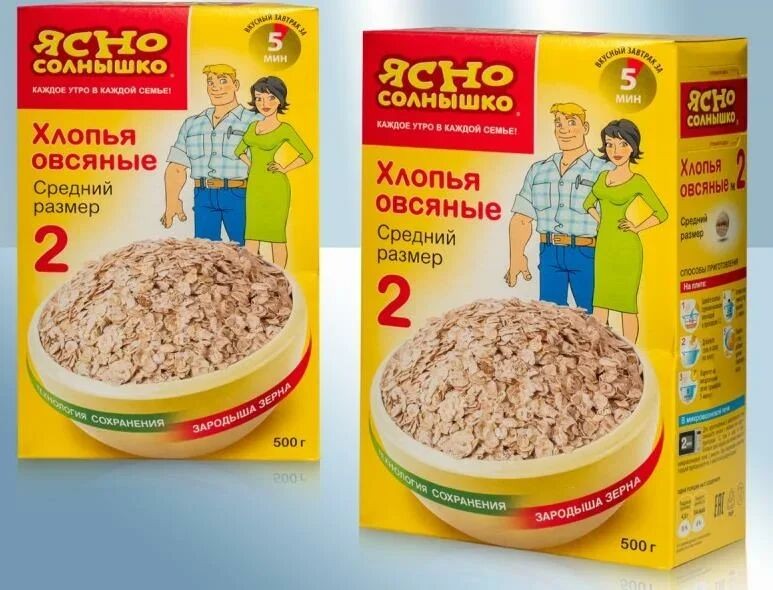 Хлопья овсяные No.2, 500 г