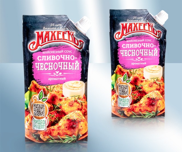 Майонезно-сливочный соус с чесночком 200г