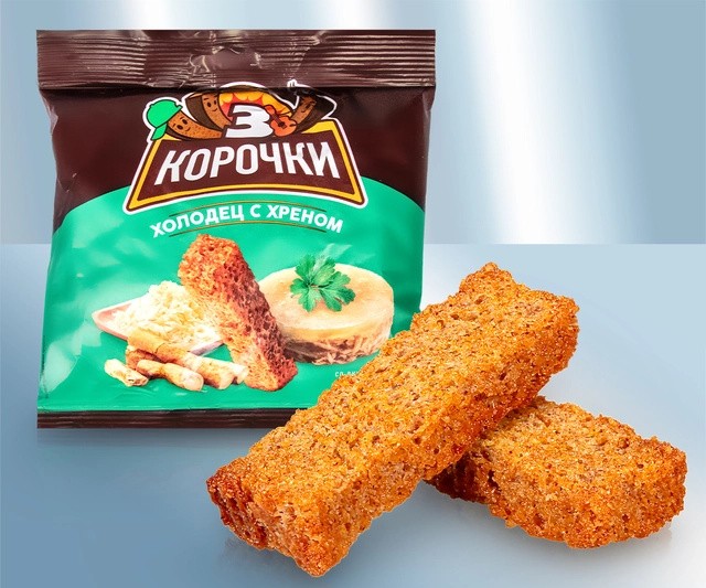 Сухарики ржаные со вкусом холодца с хреном 100г