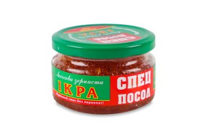 Икра лососевая зернистая соленая Спецпосол 1с с/б 180г