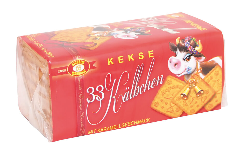 Doce russo. Biscoitos "33 Vacas" com doce de leite, 180 g