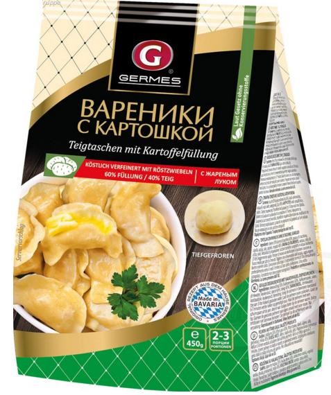 Vareniki con relleno de patata, 500 g