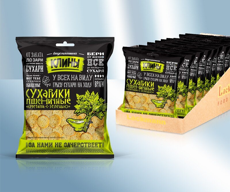 Сухарики пшеничні зі смаком сметани, 50 г