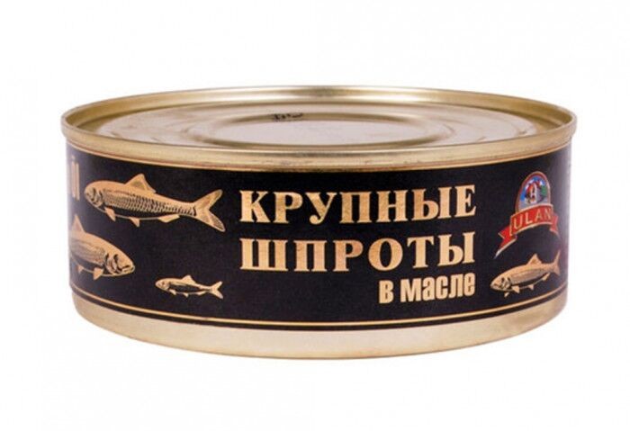 ШПРОТИ В ОЛІЇ Великі "Улан" 240 г