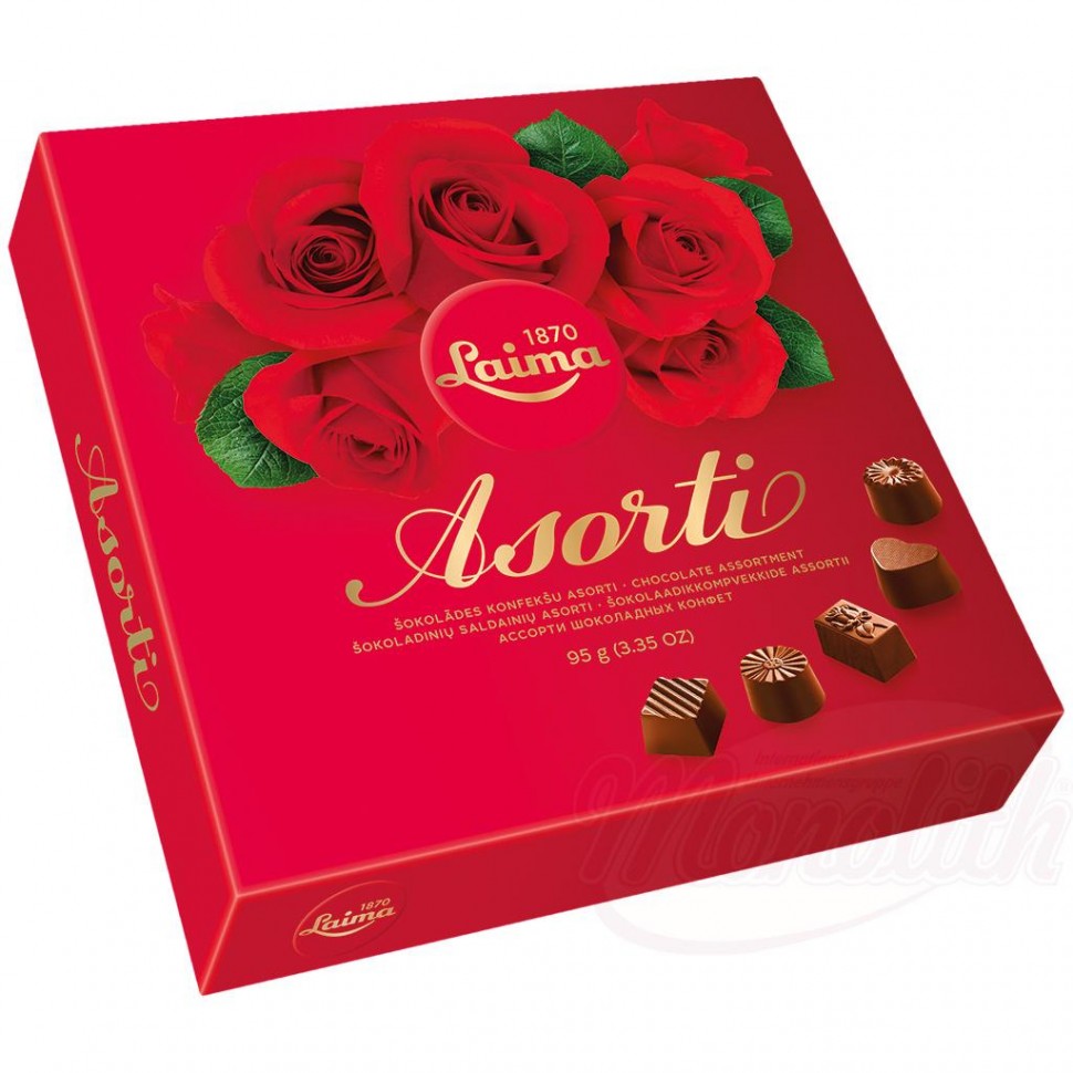Caramelos surtidos Rosas rojas 95g