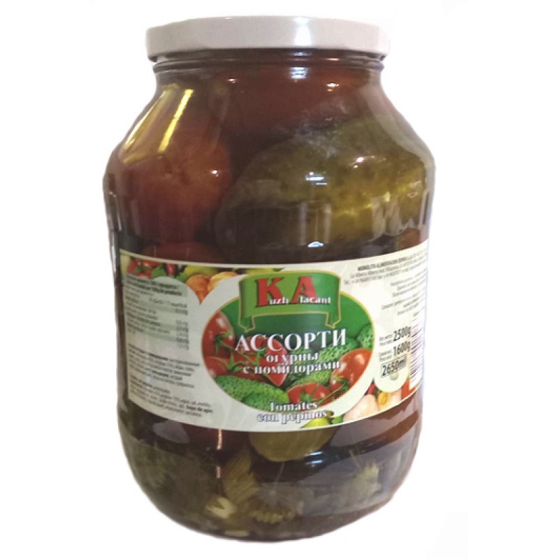 Tomates sortidos com pepinos KA 1600g