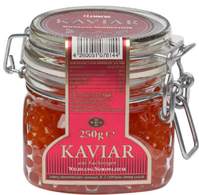 Caviar rojo de salmon Keta  LEMBERG, 250 g