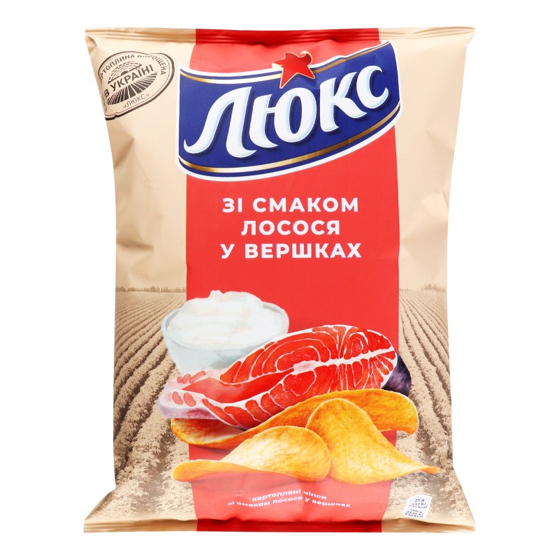 Чипсы «Люкс» «Лосось в сливках» 125г
