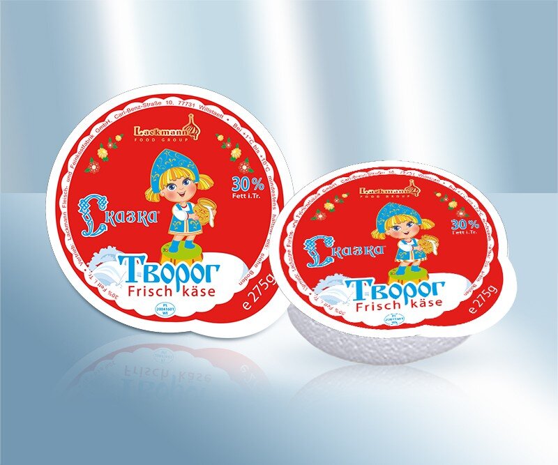 Творог Lackmann "Молочная сказка" 30% жирности, 275 г