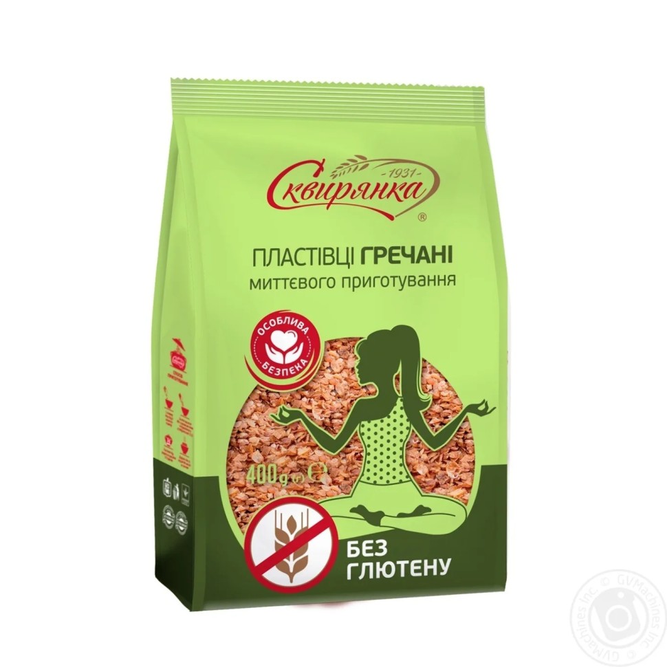 Хлопья Гречневые без глютена Сквирянка 400г