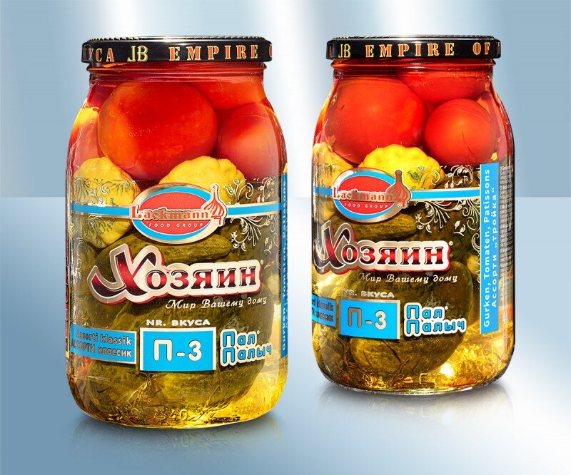 comida russa. pepinos variados, 900 g
