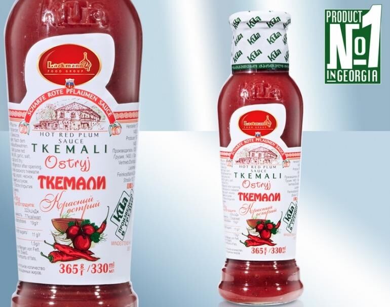 Salsa "Tkemali" roja, picante, 365 g