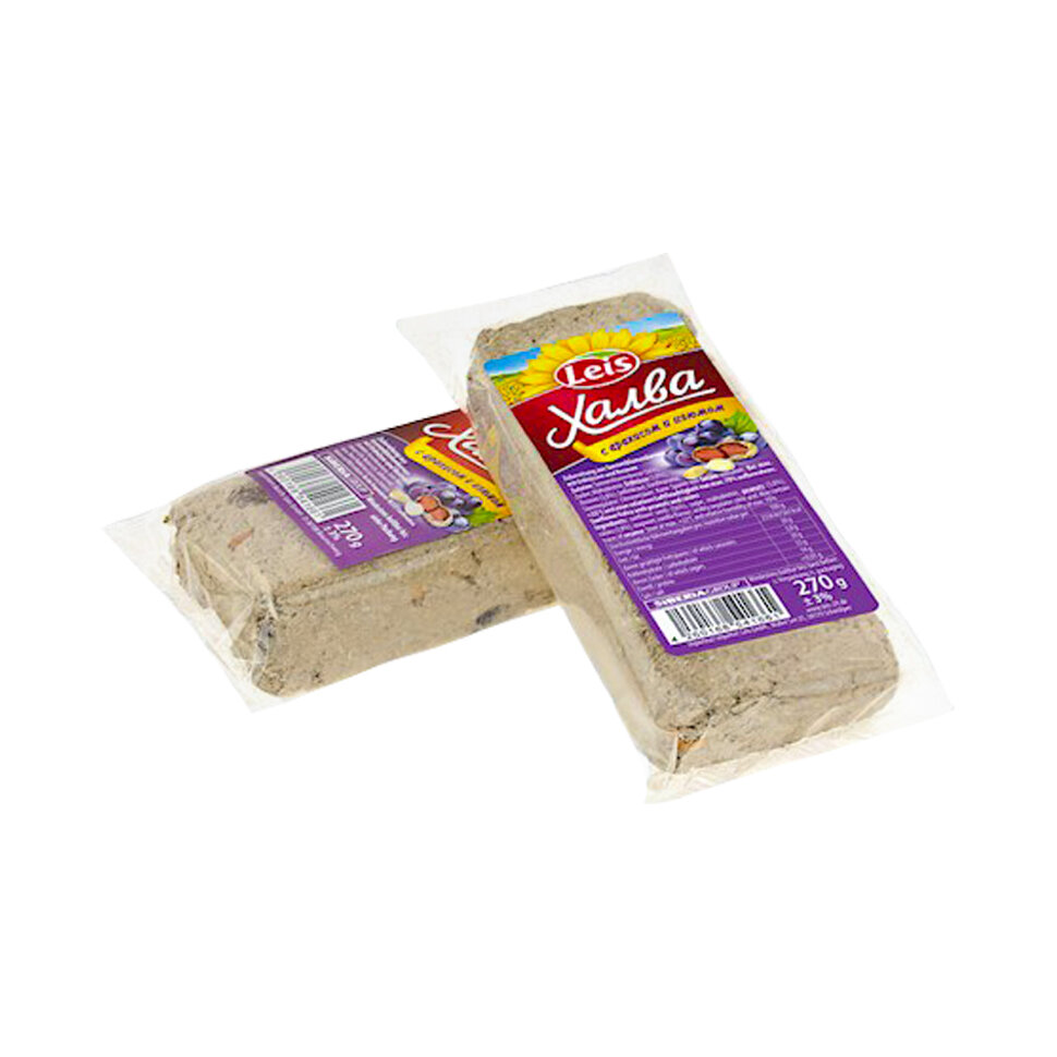 Doce russo. Jalva (nogado) com amendoim e passas, 270 g