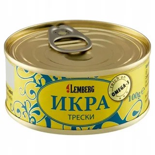 Caviar de bacalhau 100 g, Lemberg, original