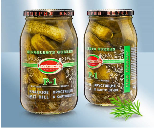 Pepinillos en conserva con eneldo, 850ml 