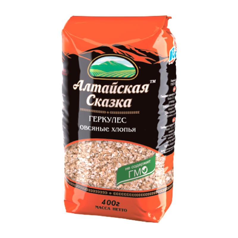 ХЛОПЬЯ ОВСЯНЫЕ ТМ «АЛТАЙСКАЯ СКАЗКА» 400 г