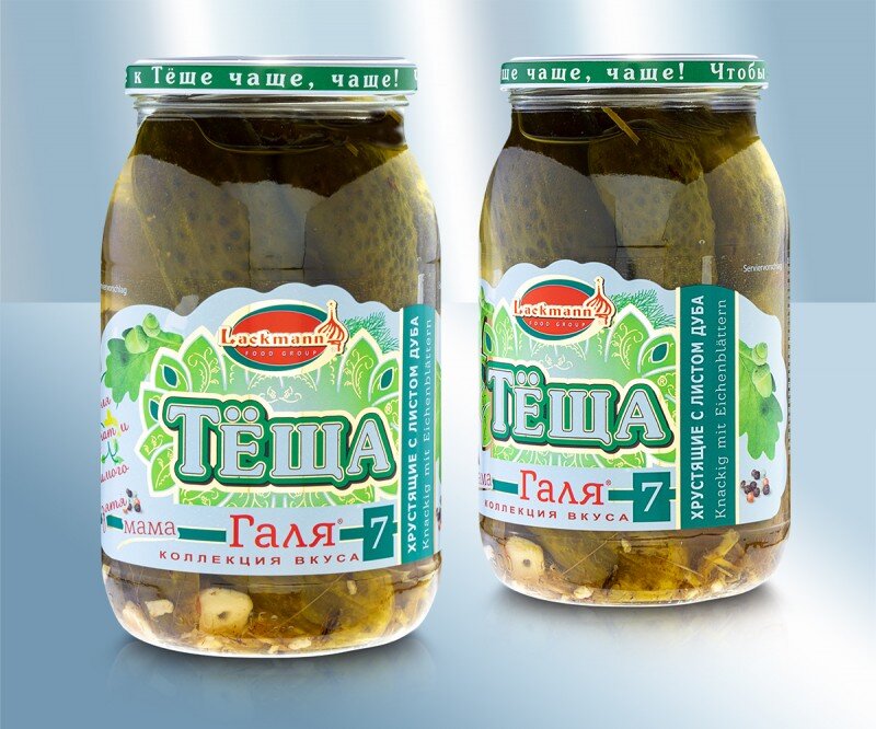 Огурцы с листом дуба и вишни 860 г
