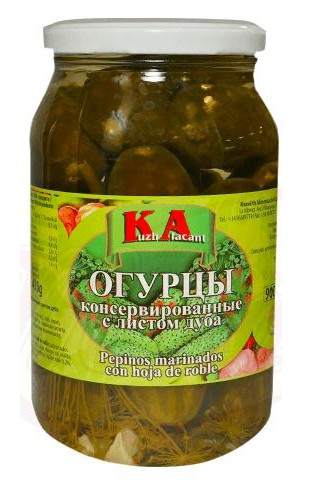 Огірки з дубовим листом 840 г