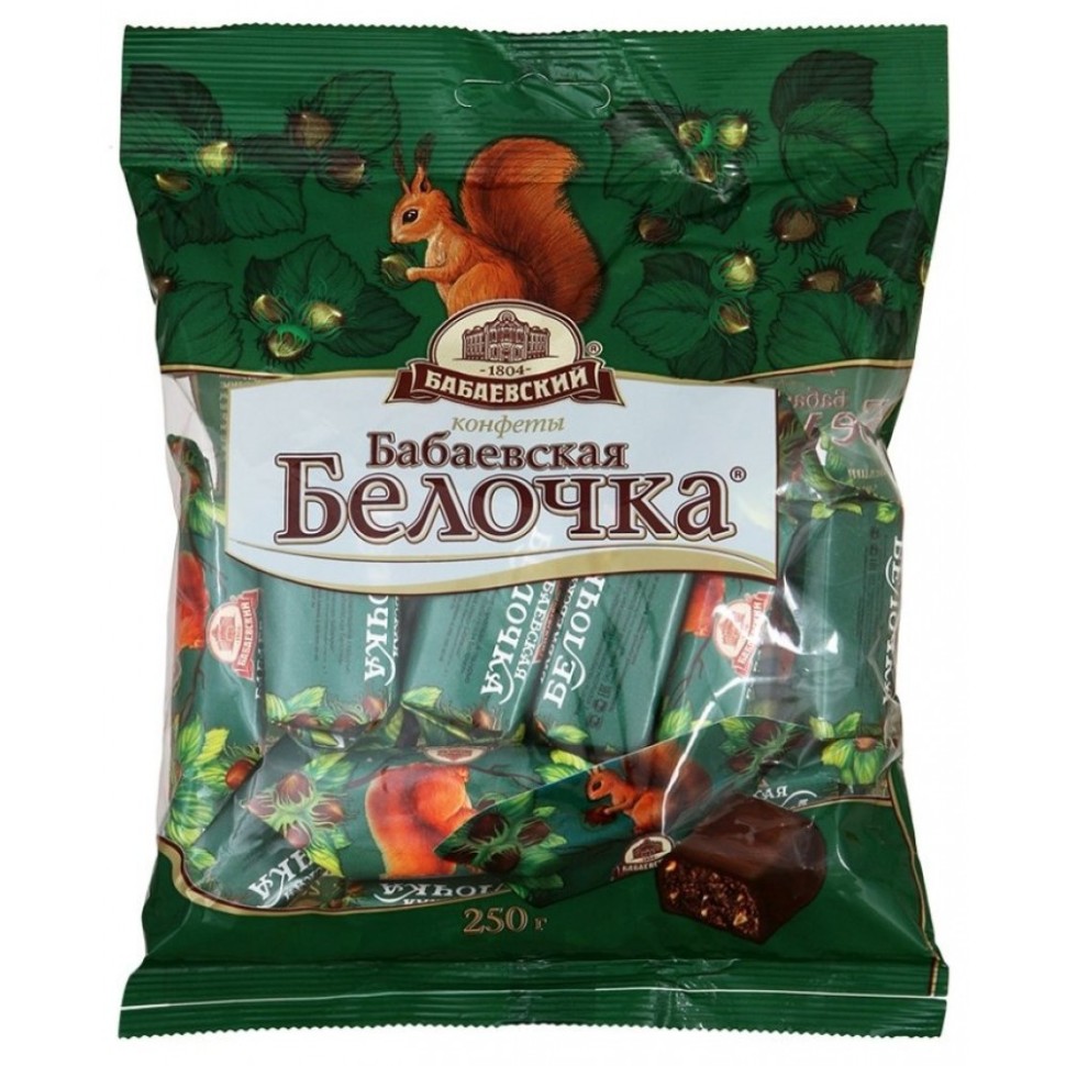 Конфеты Бабаевская белочка 200г
