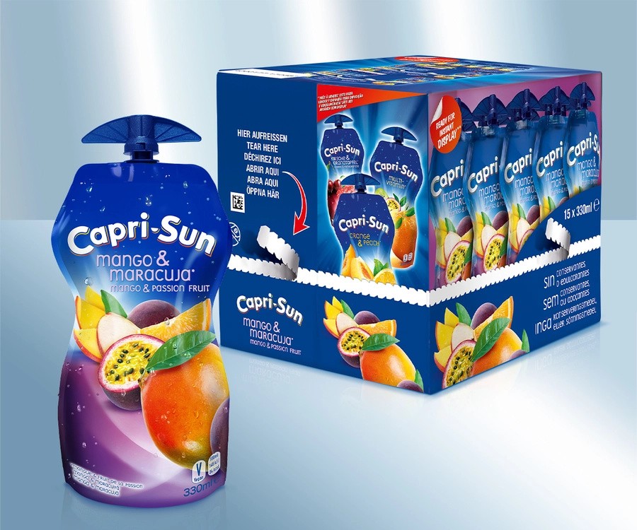 Bebida "Capri-Sun", mango, maracuyá, 330ml