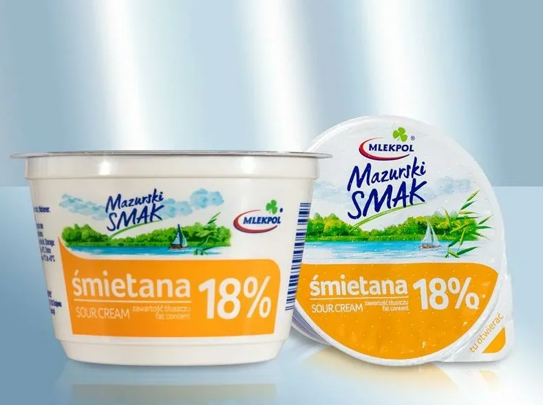 Сметана "Mazurski Smak" 18%, 200 г
