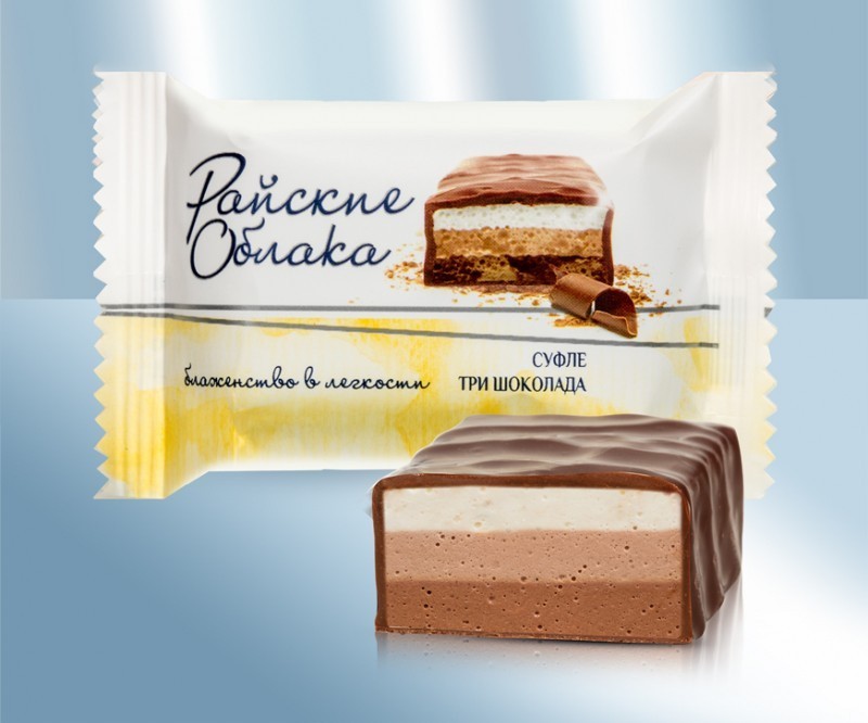 Суфле "Райские облака" три шоколада, 100г